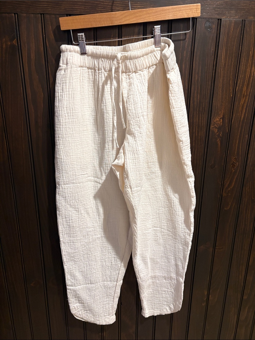 Pact Women’s White Linen Pants